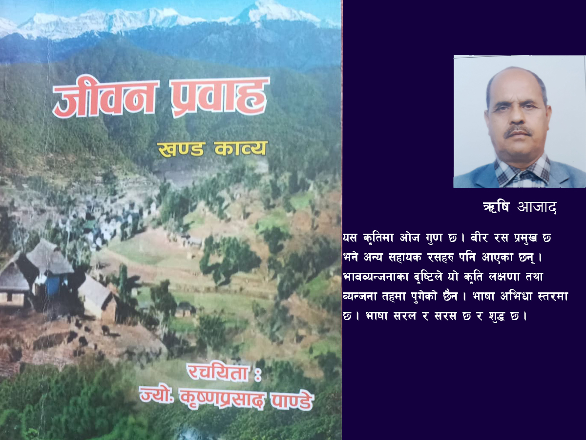 पुस्तक समीक्षा: ‘जीवन प्रवाह'मा बगेका कृष्णप्रसाद पाण्डे 